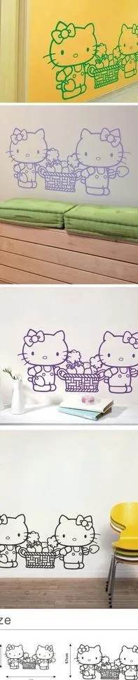 kitty 运蔬菜图片cdr矢量模版下载