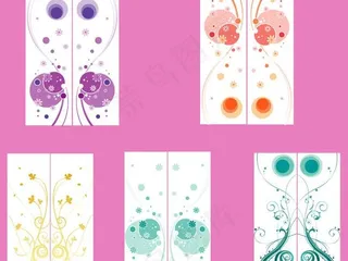 矢量花纹移门图案