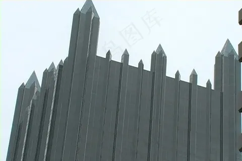 匹兹堡的摩天大楼的交通灯股票视频框...