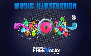 矢量音乐插画