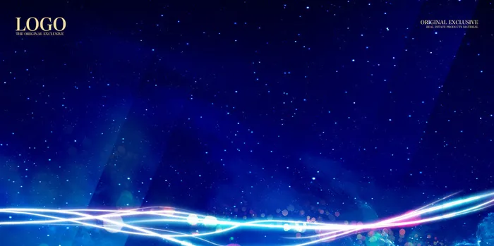 蓝色背景板(7087X3543(DPI:300))psd模版下载