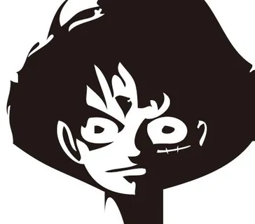 海贼王路飞头像矢量图