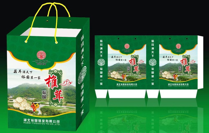 香菇 手提袋图片cdr矢量模版下载