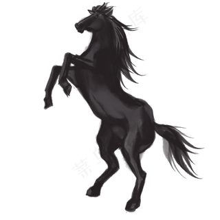 卡通线条准备起跑卡通马卡通线条准备起跑卡通马