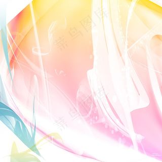 线条彩色模糊背景素材