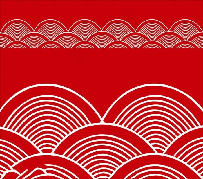 波浪花纹素材图片矢量图免费下载ai矢量模版下载