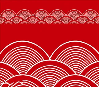 波浪花纹素材图片矢量图免费下载