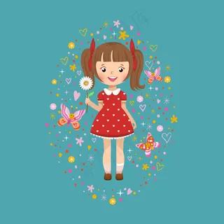 卡通人物矢量图