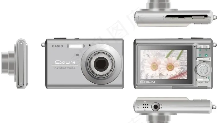 casio数码相机图片cdr矢量模版下载
