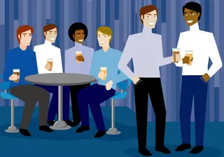 现代男女插画系列矢量素材-2