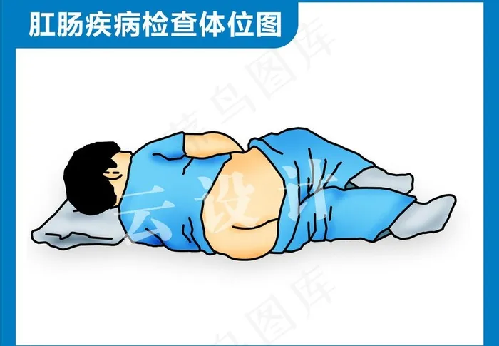 肛肠检查体位图图片cdr矢量模版下载