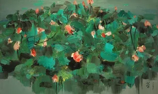 吴冠中风景油画图片