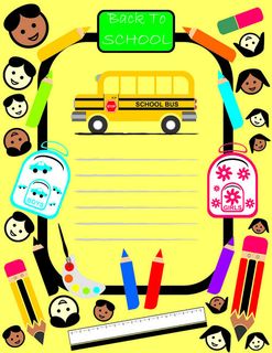 卡通儿童图纸矢量