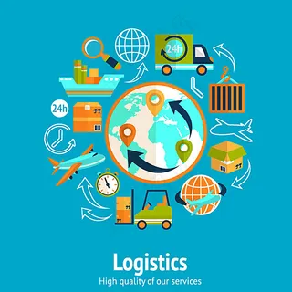 精致快递元素设计矢量素材图片