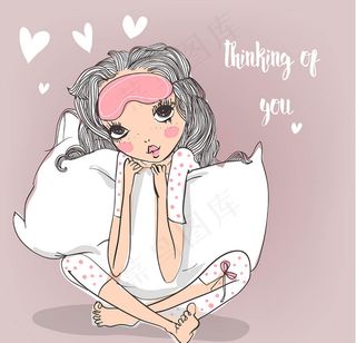 时尚女孩矢量素材