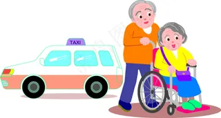 老年人生活矢量素材