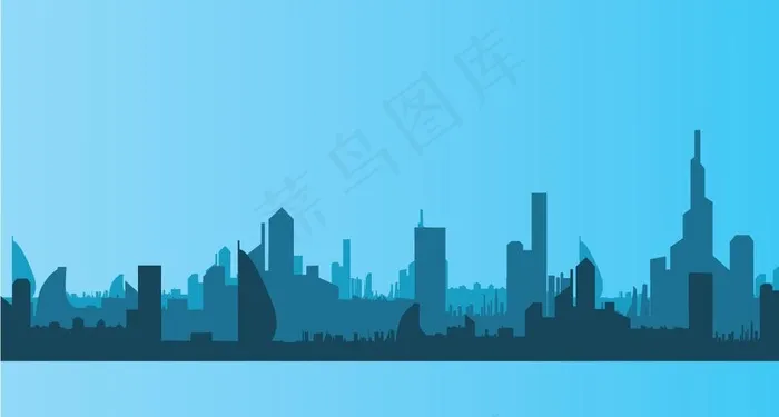 现代城市图片ai矢量模版下载