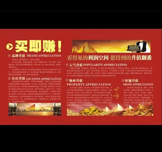 招商大厅投资财富展板图片