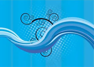 植物条带背景图