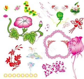 矢量花图片