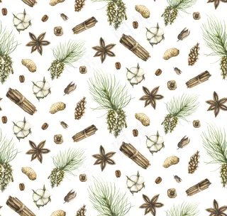 北欧简约鲜花麋鹿素材