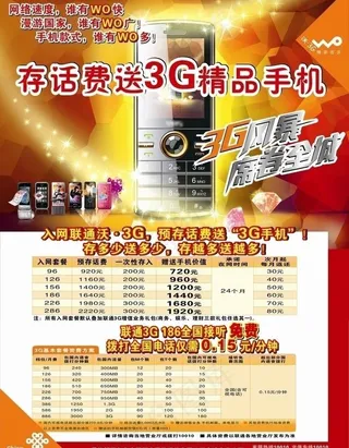 联通手机海报图片