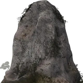 山体岩石稀疏植物-带通道