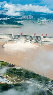 水库大坝高清摄影图片 水库大坝高清摄影图片
