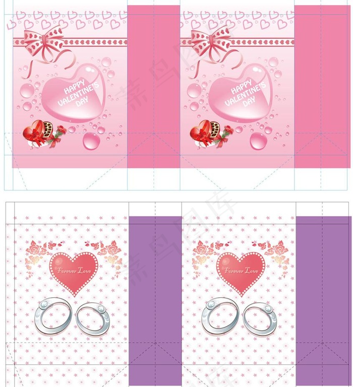 情人节礼品袋2款图片