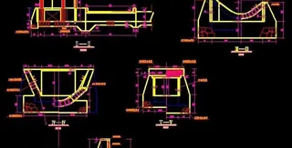 单开干支分水闸设计施工图