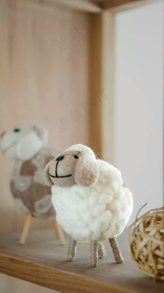 绒毛羊高清摄影图片