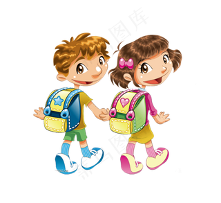 卡通儿童小孩学生幼儿图片素材