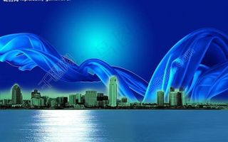 蓝色背景素材图片