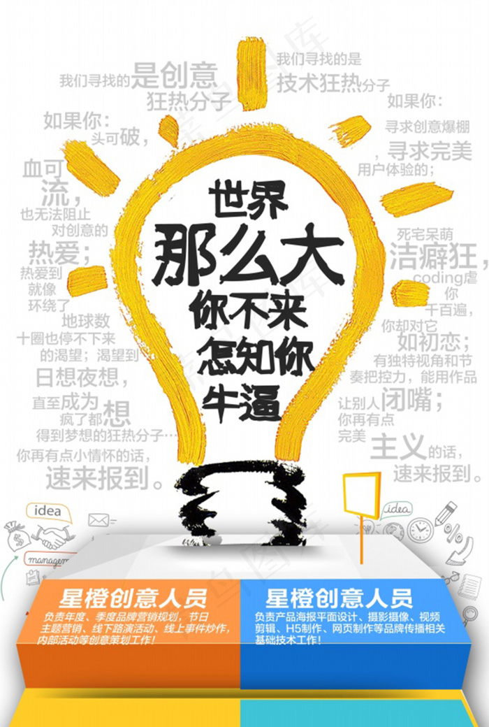 创意招聘(2192X3262(DPI:96))psd模版下载