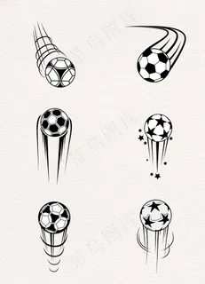 足球元素矢量素材