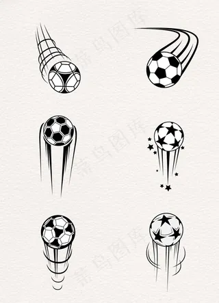 足球元素矢量素材