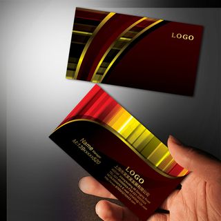 高档个性 印刷包装名片PSD模板