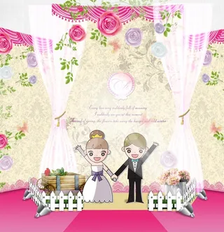 卡通甜美婚礼