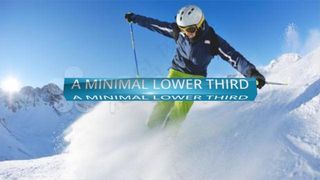 创意翻转字幕条动画AE模板