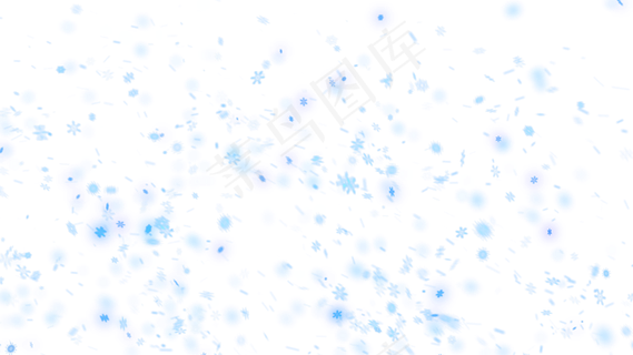 唯美雪花背景logo片头动画开场A...