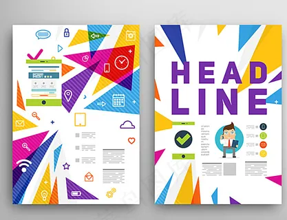 时尚小册子封面设计图片