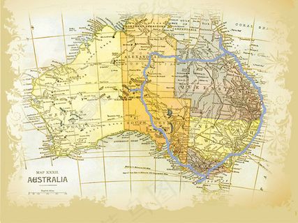 婚礼澳洲地图签到背景