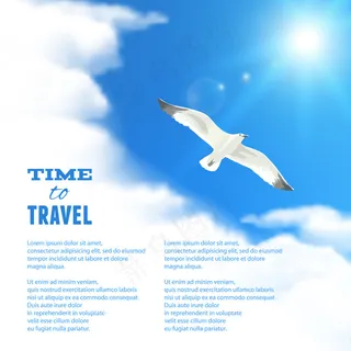 时尚天空与气球矢量素材