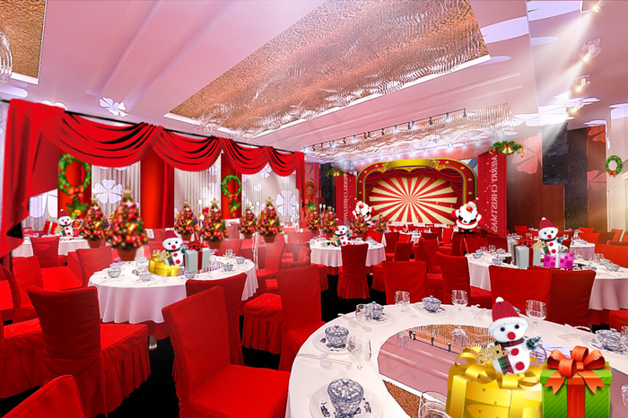 圣诞就红色效果