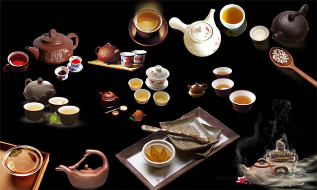 中国风古典茶具图片psd分层素材