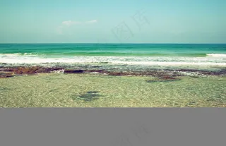美丽海滩风景摄影