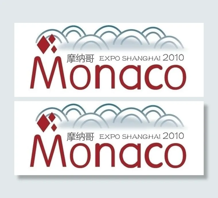 上海世博会摩纳哥城市logo图片ai矢量模版下载