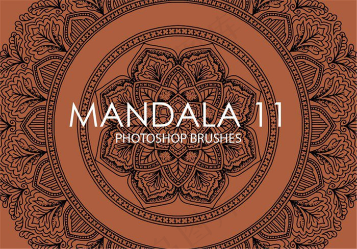 又一组经典的手绘曼陀罗、曼荼罗植物...