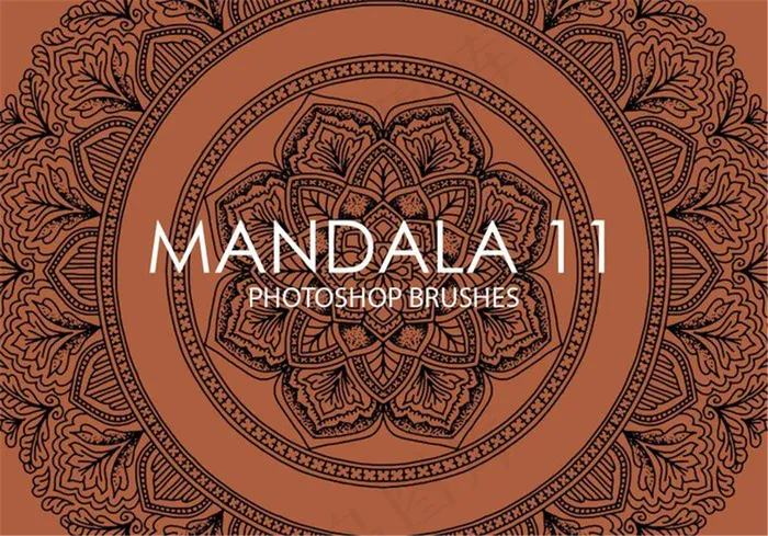 又一组经典的手绘曼陀罗、曼荼罗植物...