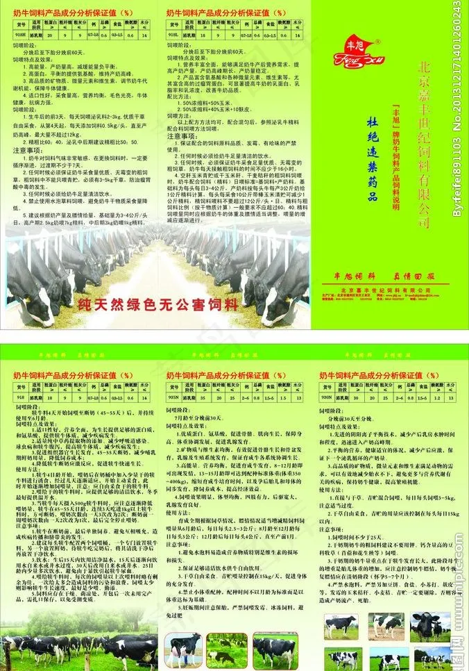 绿色三折页图片cdr矢量模版下载